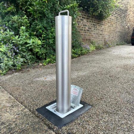 Stainless steel removable security bollard